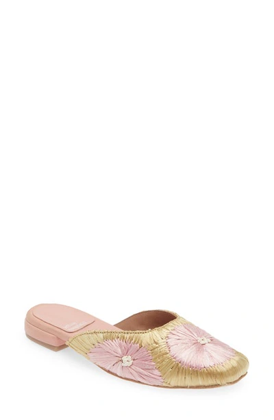 Shop Jeffrey Campbell Mitzy Mule In Gold Pink Combo