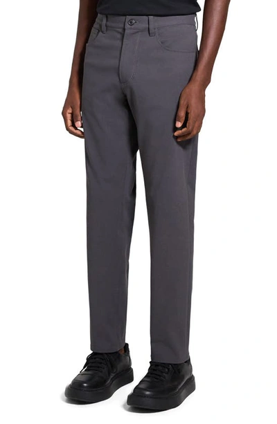 Shop Theory Raffi Twill Pants In Dark Grey - B08