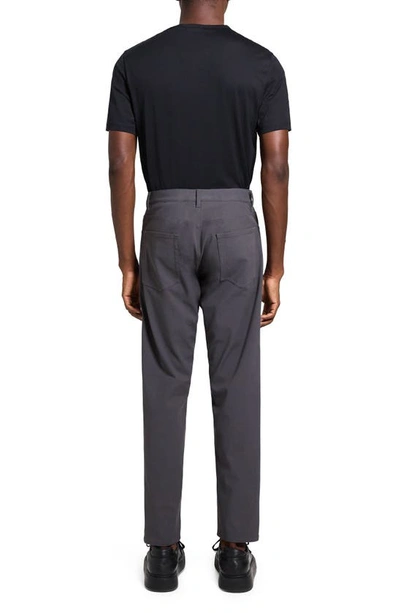 Theory Raffi Twill Pants In Dark Grey - B08