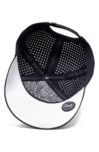 Melin Odyssey Brick Hydro Performance Snapback Hat In Black Camo Midnight