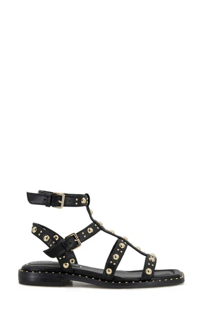 Shop Kenneth Cole Ruby Studded Sandal In Black Pu