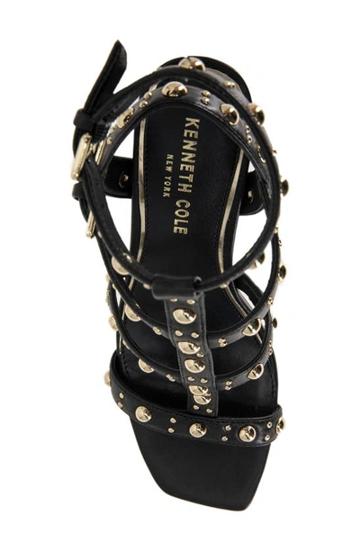 Shop Kenneth Cole Ruby Studded Sandal In Black Pu