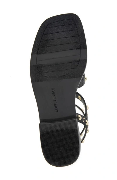 Kenneth Cole Women's Ruby Studded Gladiator Sandals In Black Pu