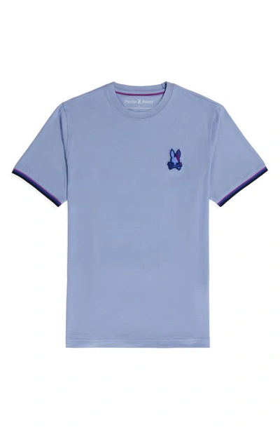 Shop Psycho Bunny Apple Valley Tipped T-shirt In Purple Impression