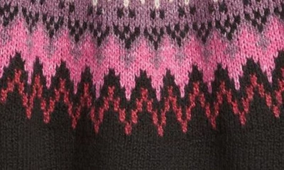 Shop Lucky Brand Fair Isle Turtleneck Sweater In Black Combo