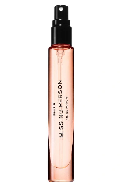 Phlur Eau De Parfum Missing Person En Vaporisateur De Voyage 0.32 oz / 9.5 ml