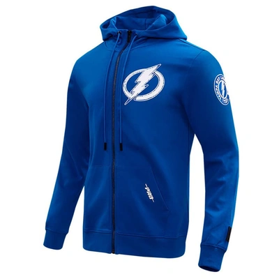 Shop Pro Standard Blue Tampa Bay Lightning Classic Chenille Full-zip Hoodie Jacket