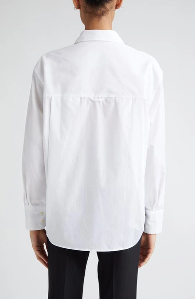 Shop Maria Mcmanus Organic Cotton Button-up Shirt In White
