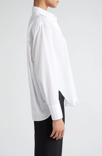 Shop Maria Mcmanus Organic Cotton Button-up Shirt In White
