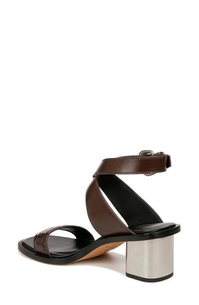 Shop Vince Dalia Block Heel Sandal In Cacaobrown