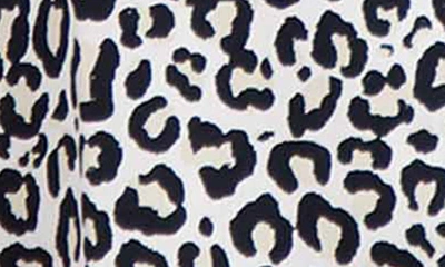 Foxcroft Charlie Leopard Print Cotton Button-up Shirt In Black Multi
