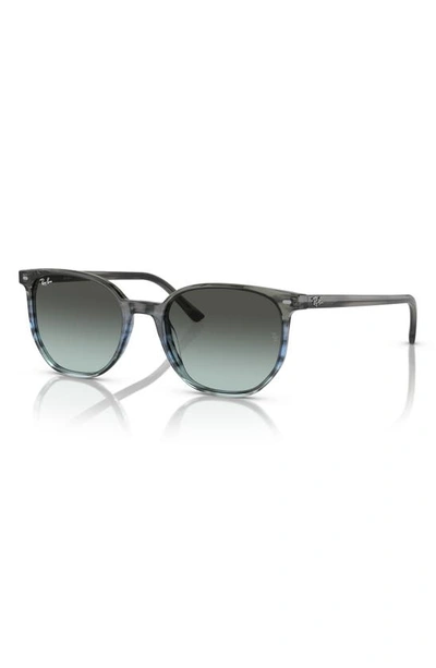 Shop Ray Ban Ray-ban Elliot 54mm Gradient Square Sunglasses In Blue