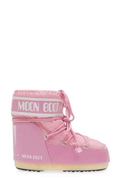 Shop Moon Boot Classic Low 2 Water Repellent Nylon Boot In Pink