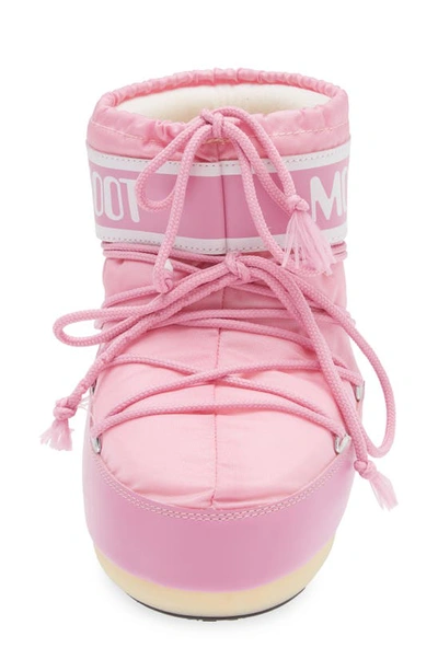 Shop Moon Boot Classic Low 2 Water Repellent Nylon Boot In Pink