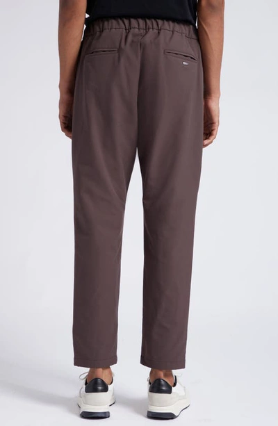 Shop Herno Technical Fabric Pants In Brown