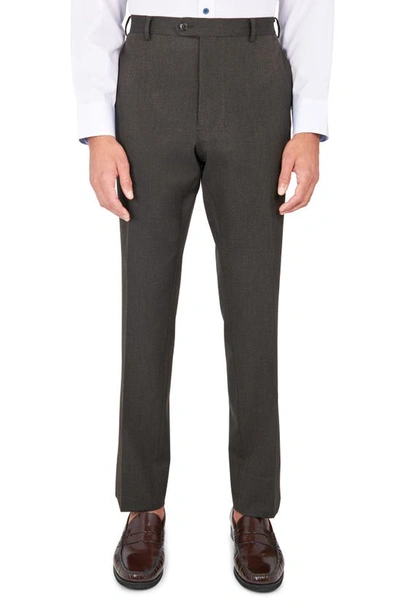 Shop Wrk Tailored Slim Fit Textured Suit In Brown