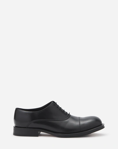 Shop Lanvin Leather Medley Oxford Shoes For Men In Black