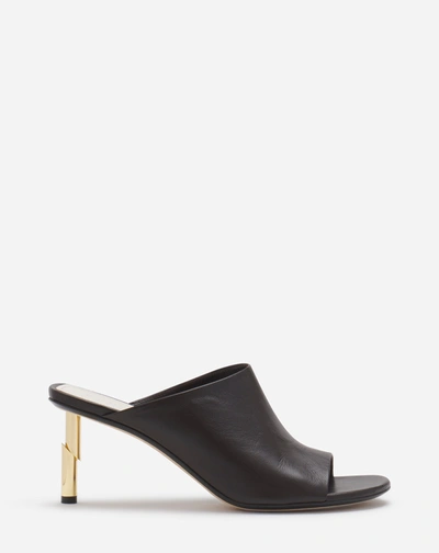 Shop Lanvin Leather Séquence By  Mules For Women In Cocoa