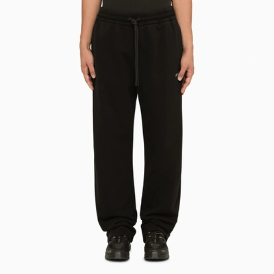 Shop Off-white Off White™ Black Jogging Trousers In Jersey