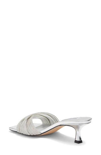 Steve Madden Solange Slide Sandal In Silver