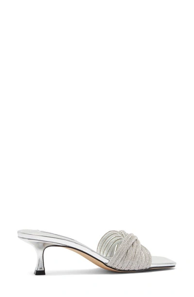 Steve Madden Solange Slide Sandal In Silver