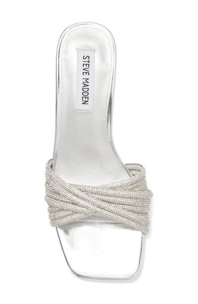 Steve Madden Solange Slide Sandal In Silver