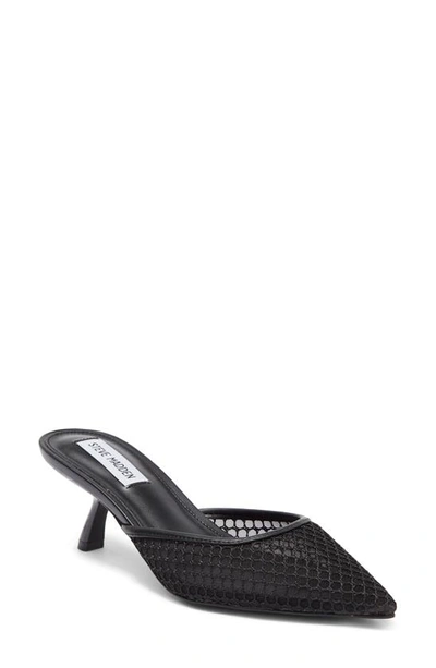 Shop Steve Madden Mariano Mesh Mule In Black