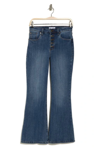 Shop Sts Blue Jaclyn High Waist Button Fly Flare Leg Jeans In Canon Beach