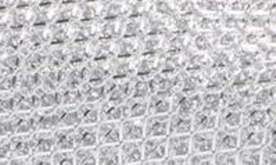 Shop Stuart Weitzman Crystaline Slingback Flat In Silver