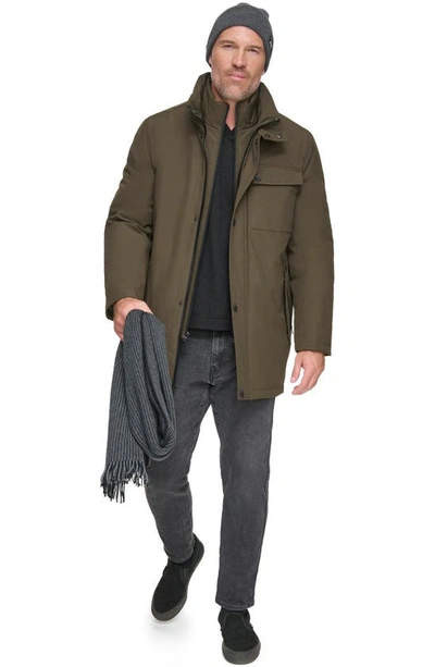 Shop Andrew Marc Harcourt Water Resistant Car Coat In Jungle