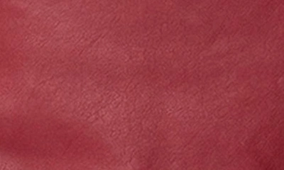 Shop Edikted Aster Faux Leather Miniskirt In Burgundy