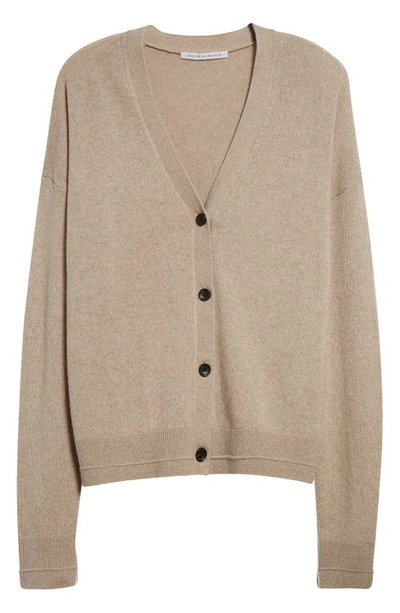 Shop Maria Mcmanus Featherweight Organic Cotton & Recycled Cashmere Blend Cardigan In Stone