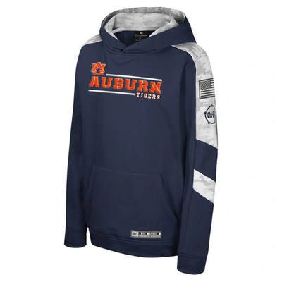 Shop Colosseum Youth  Navy Auburn Tigers Oht Military Appreciation Cyclone Digital Camo Pullover Hoodie