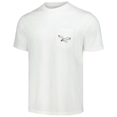 Shop Vineyard Vines White Philadelphia Eagles Throwback Helmet Pocket T-shirt