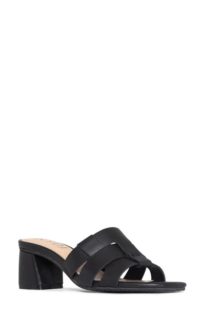 Shop Nydj Gloriana Slide Sandal In Black