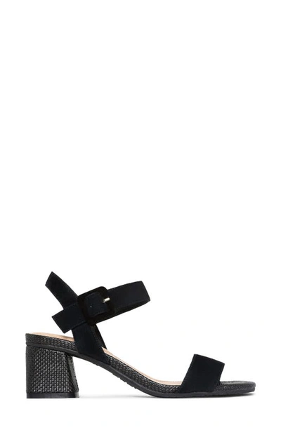 Nydj Gaiana Ankle Strap Sandal In Black