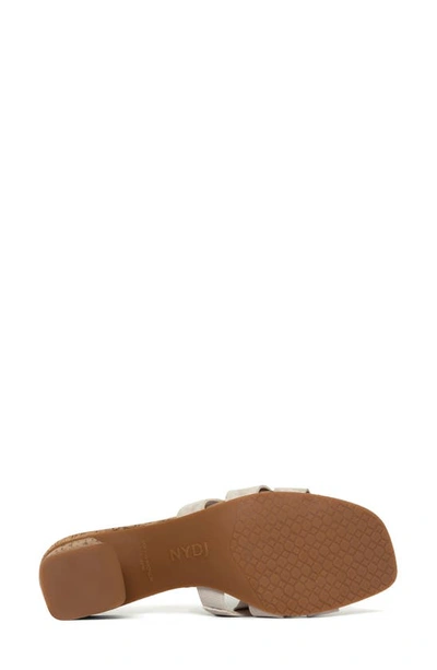Nydj Gloriana Slide Sandal In Pewter
