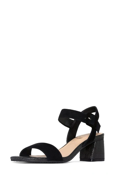 Nydj Gaiana Ankle Strap Sandal In Black