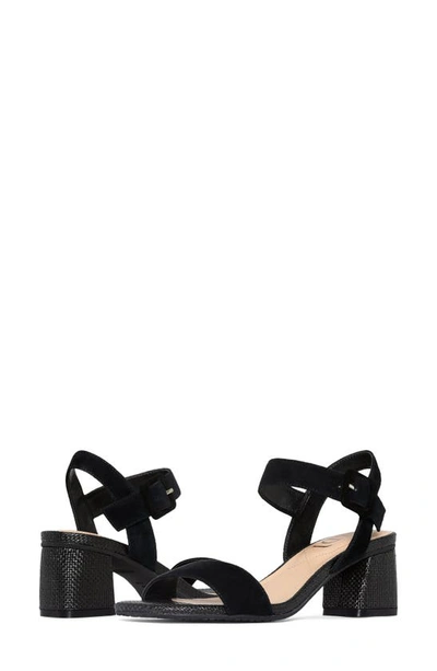 Nydj Gaiana Ankle Strap Sandal In Black