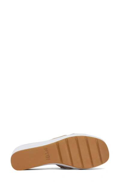 Nydj Raizu Platform Wedge Slide Sandal In Ecru