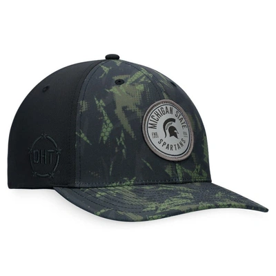 Shop Top Of The World Black Michigan State Spartans Oht Military Appreciation Camo Render Flex Hat
