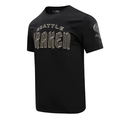 Shop Pro Standard Black Seattle Kraken Wordmark T-shirt