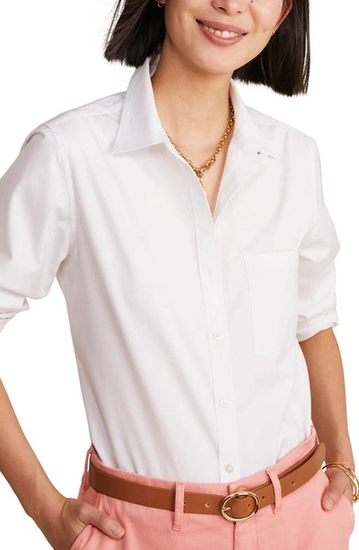 Shop Vineyard Vines Stretch Cotton Button-up Shirt In White Cap