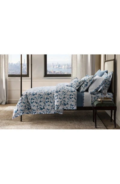 Shop Matouk Antonia Set Of 2 500 Thread Count Pillowcases In Hazy Blue