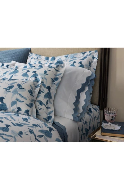 Shop Matouk Antonia Set Of 2 500 Thread Count Pillowcases In Hazy Blue