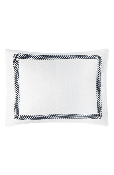 Matouk Astor Braid Matelassé Pillow Sham In Indigo