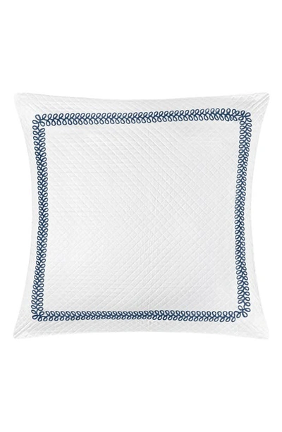 Matouk Astor Braid Matelassé Pillow Sham In Indigo