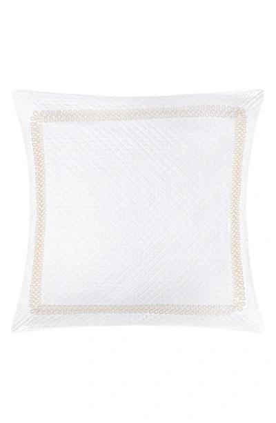 Matouk Astor Braid Matelassé Pillow Sham In Dune