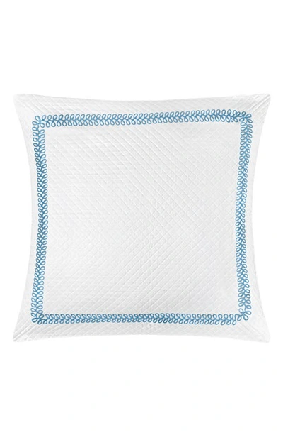 Matouk Astor Braid Matelassé Pillow Sham In Sky