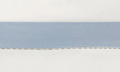Matouk Ambrose 600 Thread Count Cotton Sateen Duvet Cover In Bone/ Hazy Blue